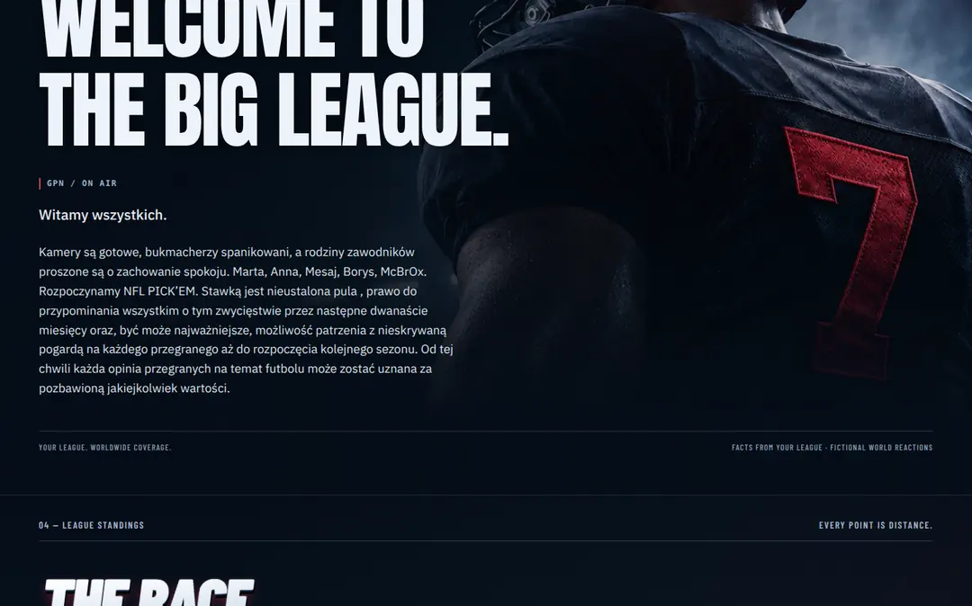 NFL PICK’EM — fragment strony 4 z 14